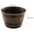 thumbnail image 2 of ELAYARD Maceta Decorativa De Resina Resistente Para Suculentas Y Bonsáis En Color Marrón Oscuro, 2 of 8