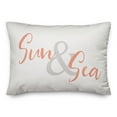 thumbnail image 2 of Creative Products Sun And Sea Coral 14x20 Spun Poly Pillow, 2 of 3