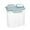 Blue, variant on Flip Tite Storage Container with Lid Airtight Easy Open, Stackable Acrylic Canister Jar for Kitchen Pantry Organizer, Snack Cracker Pasta Cereal Pet Food Treats Cat Dog (Blue)