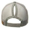 thumbnail image 5 of C.C Ponytail Messy Buns Trucker Ponycaps Plain Baseball Visor Cap Dad Hat Gray, 5 of 5