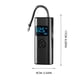 thumbnail image 3 of Bomba infladora de neumáticos de automóvil portátil, 150 PSI máx., recargable por USB, pantalla LED, parada automática, 4 unidades de presión, batería de 5200 mAh, compresor de aire multifunción con, 3 of 8