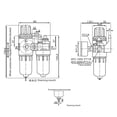 thumbnail image 4 of CEORPER Compressed Air Regulator for Compressed Air Compressor Compressor Filter, 4 of 5