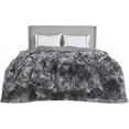 thumbnail image 6 of Soft King Size Blanket for Bed, Fluffy Fuzzy Large King Blanket for Winter, Cozy Plush Sherpa Fleece Faux Fur Blanket, Thick Warm Christmas Blanket Gifts for Women, Men, 108x90, Tie Dye Grey, 6 of 10