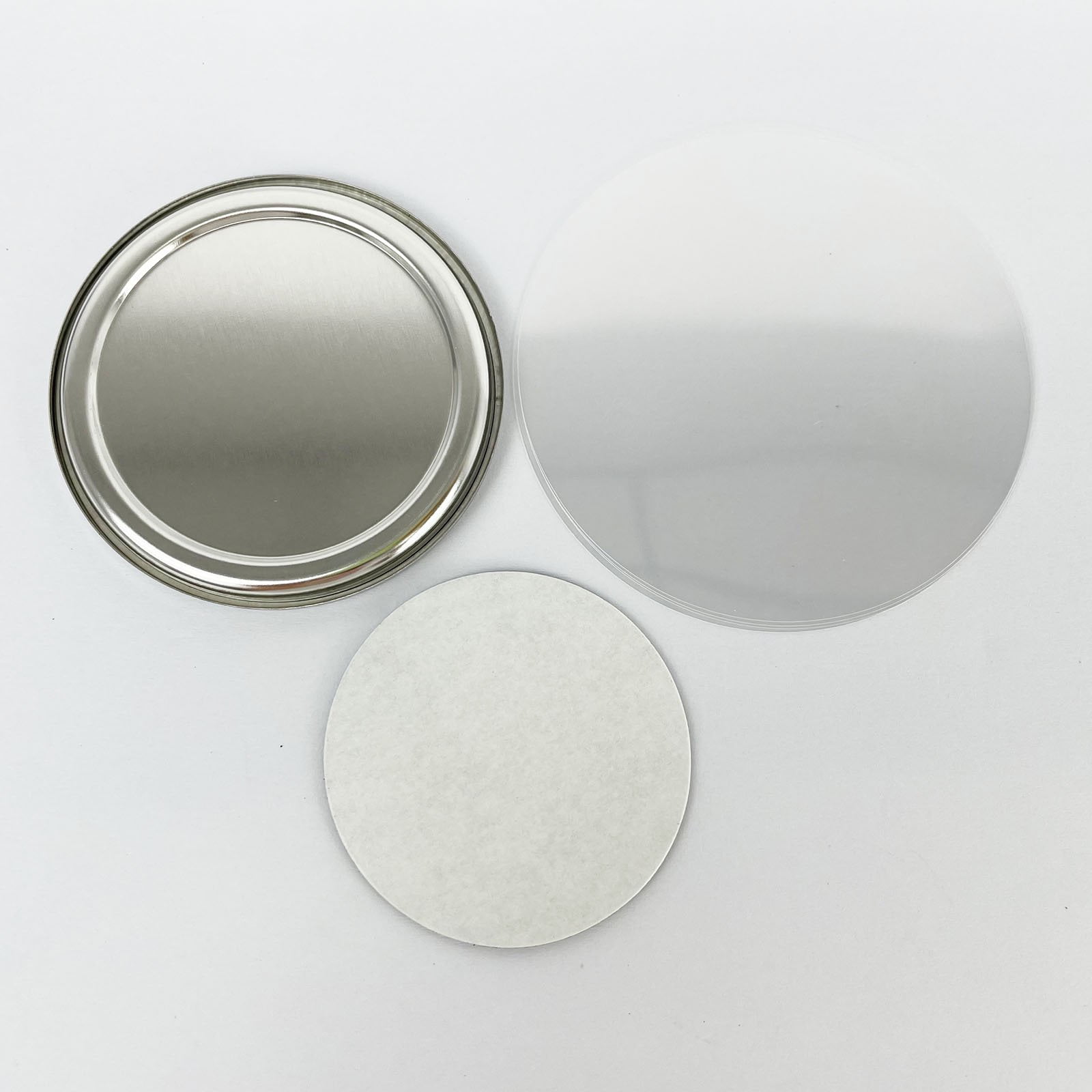 Techtongda 37mm Rubber Magnetic Button Parts for Button Maker 100pcs/Set DIY