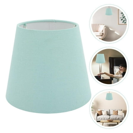 LEORX Small Green Cloth Lamp Shade for Desk Lamp Indoor Table Light Cover