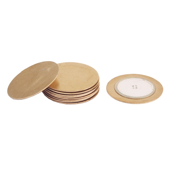 10 piezas de 23 mm transductor piezoeléctrico zumbador sirena sensor disco cobre