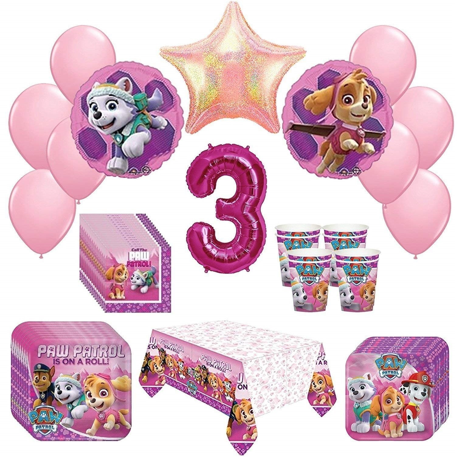 Paw Patrol Puppies Skye Napkins Lunch Dinner Party Favors Birthday 48 Pieces Amscan