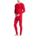 thumbnail image 3 of Pitauce Mens Modal Thermal Underwear Thin Long Johns Lightweight Stretchy Base Layer Tops with Bottoms (Available in Big & Tall, M-5XL), 3 of 5