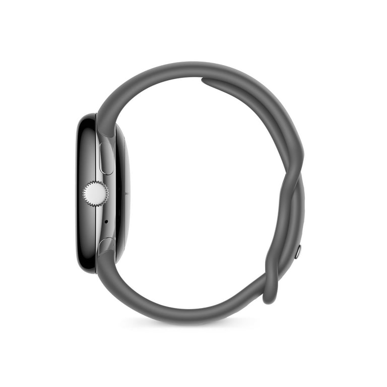 Google Pixel Watch - Android Smartwatch with Activity Tracking - Heart Rate  Tracking Watch - Polished Silver Stainless Steel case with Charcoal Active 