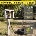 thumbnail image 4 of ZAZFO 50ft 50Amp RV extension cord,NEMA 14-50P/R 125/250V,Heavy duty Waterproof Power Cord for RV Outdoor Home,Black-Yellow, 4 of 8