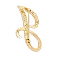 thumbnail image 2 of Bling Jewelry Womens Large Statement ABC Crystal Letters Initial  Lapel Pin Brooch Gold Plated, 2 of 6