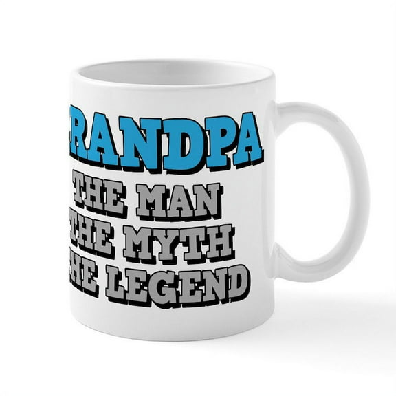 CafePress - Grandpa: The Man - 11 oz Ceramic Mug - Novelty Coffee Tea Cup