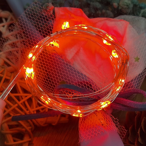 Lámpara de alambre de cobre USB, luces LED festivas, luces decorativas para bodas y Navidad, cadena de luces, carga de 5 V, tesoro