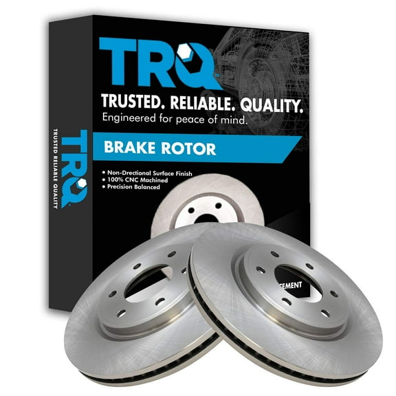 TRQ Front Brake Rotors Set Vented Fits Select 2008-2013 INFINITI QX56 2014-2022 QX80 2008-2022 Nissan Armada TITAN