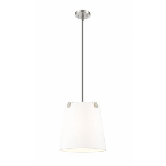 3501P13-BN-Z-Lite-Weston - 3 Light Pendant In Industrial Style-13 Inches Tall and 13 Inches Wide-Brushed Nickel Finish