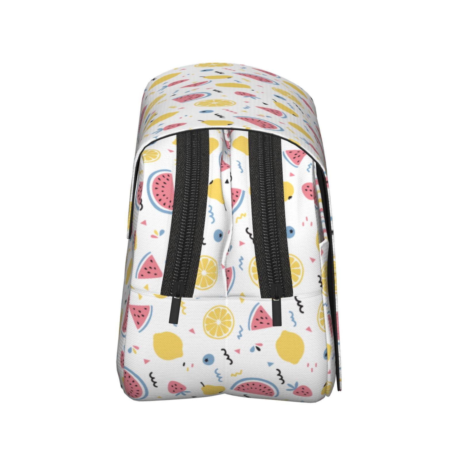 Rateoe Watermelon And Lemon Pattern Double Clamshell Pen Case, Storage Organizer with Two Zipper Compartments– Holds Up to 50 Pencils & Pens