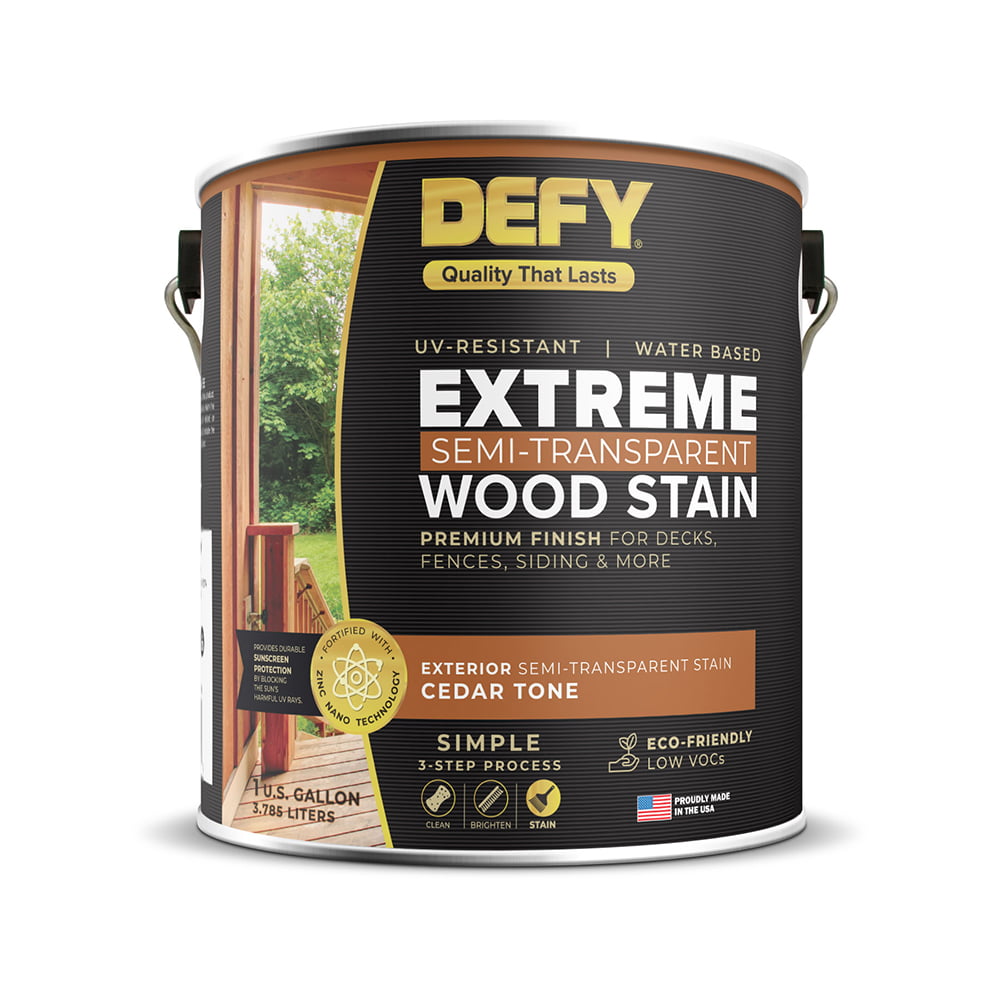 Defy Wood Stain Extreme Cedar Tone Gal, How To Get Wood Stain Off Concrete Patio