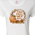 thumbnail image 4 of Inktastic I Love Fall Most of All Colorful Autumn Leaves Women's T-Shirt, 4 of 5