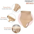 thumbnail image 5 of MISS MOLY Tummy Control Thong Shapewear for Women Seamless Brief Shaping Thong Panties Body Shaper Underwear, 5 of 6