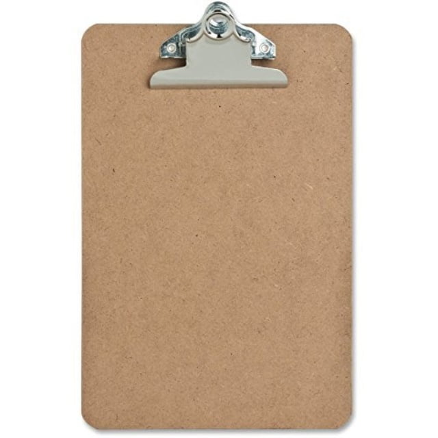 12 pack mini clipboard hardboard 6" x 9"