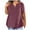 Wine-05, variant on Mittory Summer Cotton Plus Size Tops for Women Trendy Short Sleeve V Neck Loose Blouse Basic Comfy T Shirts Tees