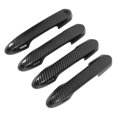thumbnail image 2 of 4 Pcs Car Exterior Door Handle Panel Glossy Carbon Fiber Style Outer Handle Cover Trim Sti, 2 of 5