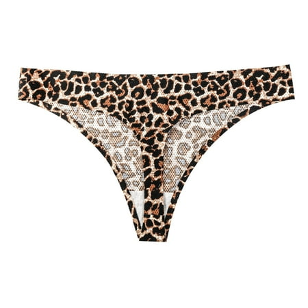 

Womens Underwear Briefs Breathable Print Thong Panty Panties