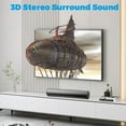 thumbnail image 3 of Sound Bar for TV Bluetooth 5.0 Surround Sound Speaker with Built-in Subwoofers & Remote, Home Theater Audio Sound Bar Work with Traditional or Smart TV, Computer, 3 of 14