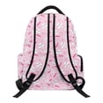 thumbnail image 2 of HUISEFOR Pink Baseball Bow School Backpack for Kids 17 Inch School Bag Backpack for School, Lightweight Flap Backpack with Side Pockets Waterproof Shoulder Bookbag Ages 6-12 Back to School, 2 of 7