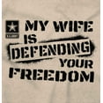 thumbnail image 2 of US Army Logo Wife Defending Freedom Hoodie Hooded Sweatshirt Men Brisco Brands S, 2 of 6