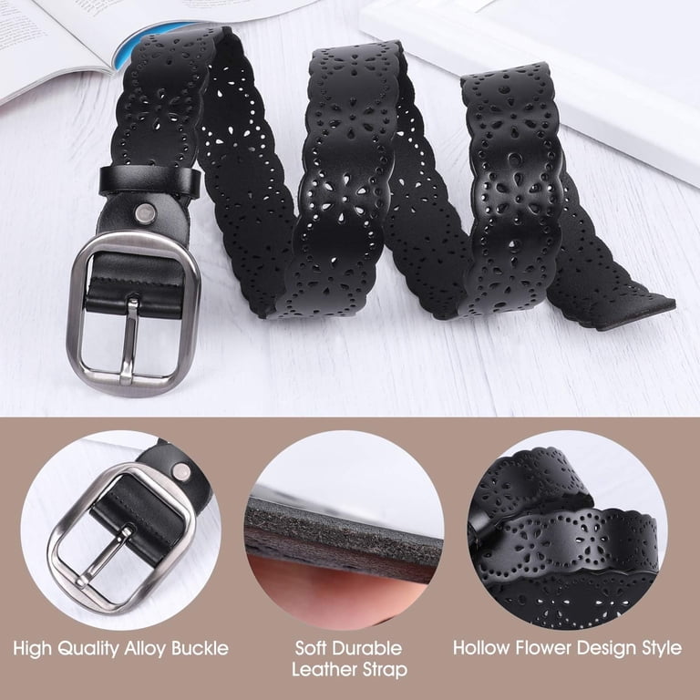 5672 Hollow Leather Belt For Women Ladies Jeans Pants Fashion Waist Women main image 3