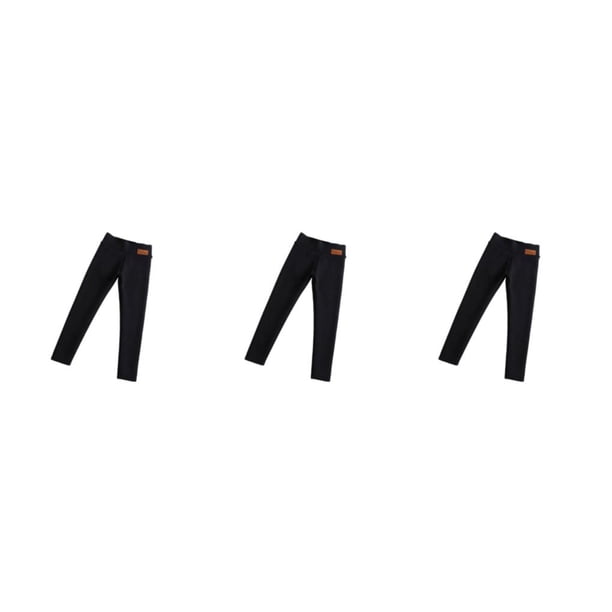 Naiovety Leggings cálidos con forro polar para mujer Pantalones de invierno acogedores Negro M Type1