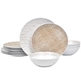 thumbnail image 3 of Noritake Khaki Hammock 12-Piece Coupe Dinnerware Set, Service for 4, 3 of 7