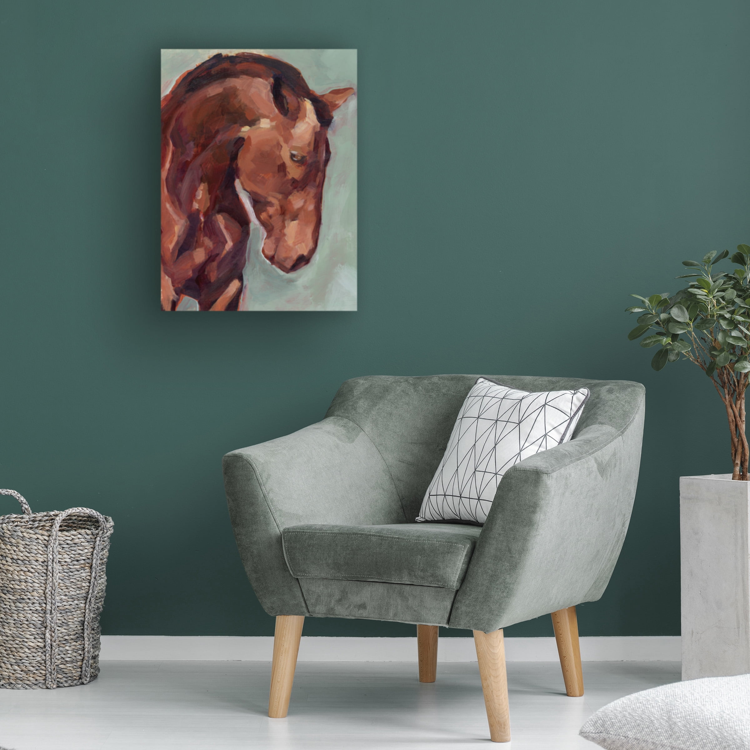Jennifer Paxton Parker 'Paint by Number Horse II' Canvas Art