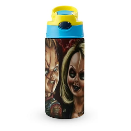 

Bride of Chucky Portable Water Bottle Insulated Stainless Steel Water Cup With Straw for Travel School Outdoor