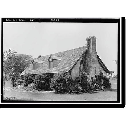 Historic Print, Hamilton Plantation, Saint Simons Island, Glynn County, GA, 18" x 24"