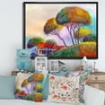 thumbnail image 2 of Designart 'Beautiful Village House On A Hot Summer Day' Modern Framed Canvas Wall Art Print, 2 of 5