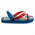 thumbnail image 2 of Disney Mickey Mouse Boy Toddler Flip Flops with Back Strap, Blue Red, 7-8, 2 of 7