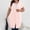 Pink, variant on NominalSnug Womens Towel Dress Hooded Wearable Button Snaps Cover up Spa Beach Gym Bathrobe Towels Wrap