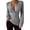 Gray, variant on Womens Deep V Neck Sweater Twist Front Slim Fit Sexy Pullover Sweaters Long Sleeve Ribbed Knit Casual Jumper Tops Black XL