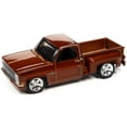 thumbnail image 2 of 1983 Chevrolet Silverado Stepside Pickup Truck Dark Tangerine Met. "Muscle Trucks" Ltd Ed 1/64 Diecast Model Car by Auto World, 2 of 3