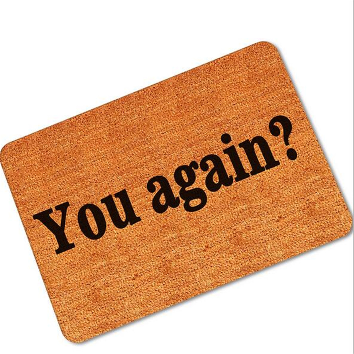 40*60CM Funny Hey Hello Doormat Indoor/Outdoor Home Rubber Floor Mat