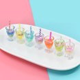 thumbnail image 4 of Transparent Resin Pendants Play Food Imitation Drink Mini Cup Mixed Color 29.5~34x16mm Hole: 2mm, 4 of 9