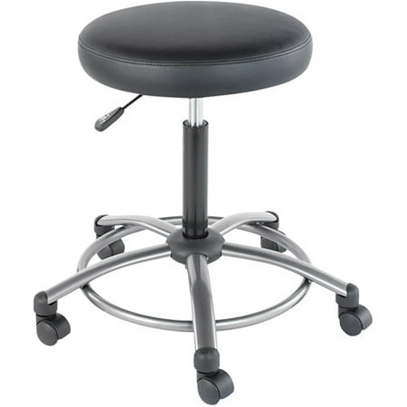Alera Height Adjustable Utility Stool with Dual Wheel