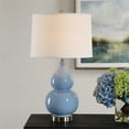 thumbnail image 5 of Bowery Hill Contemporary 26"H x 15"W x 15"D Ceramic Table Lamp in Blue, 5 of 6