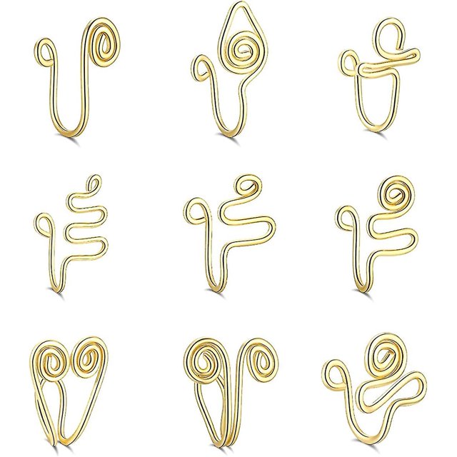 African Nose Cuff, Nose Cuff Non Piercing, Gold Nose Cuff, Fake Nose Ring, Clip On Nose Ring For Women Men