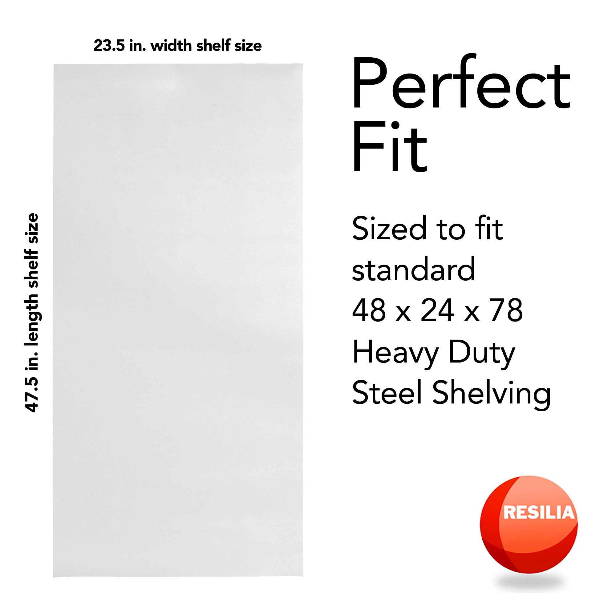 Resiila - Industrial Shelf Liner for Wire Shelving - Heavy-Duty