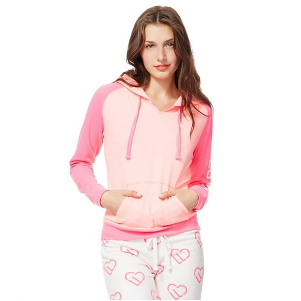 Buy Aeropostale Women Pink Brand Logo Hooded Sweatshirt 