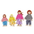 thumbnail image 2 of Kokiya 4pcs 1/12 Scale DollHouse Miniature People Figures Wooden Dolls Family Mini Life, 2 of 9