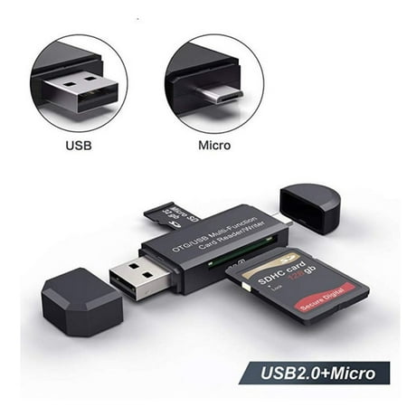 Image of Micro TF Memory card Reader Smart Memory card reader Adapter C TYPE USB 2.0 Charger Micro OTG laptop